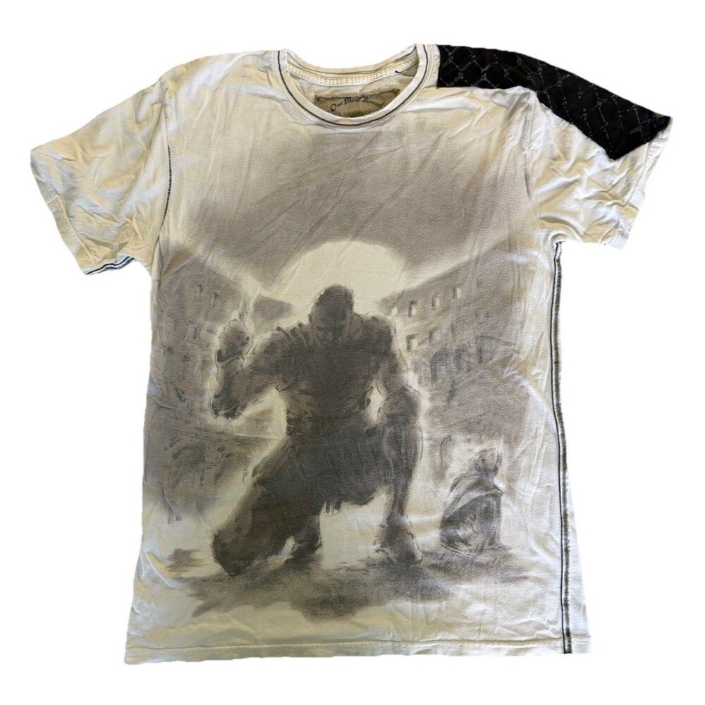 Vintage One More Round T-Shirt Mens Large Y2K MMA Gladiator Affliction Style